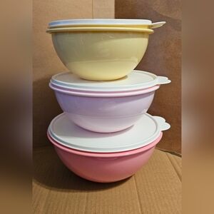 Tupperware Pastel Bowl Set